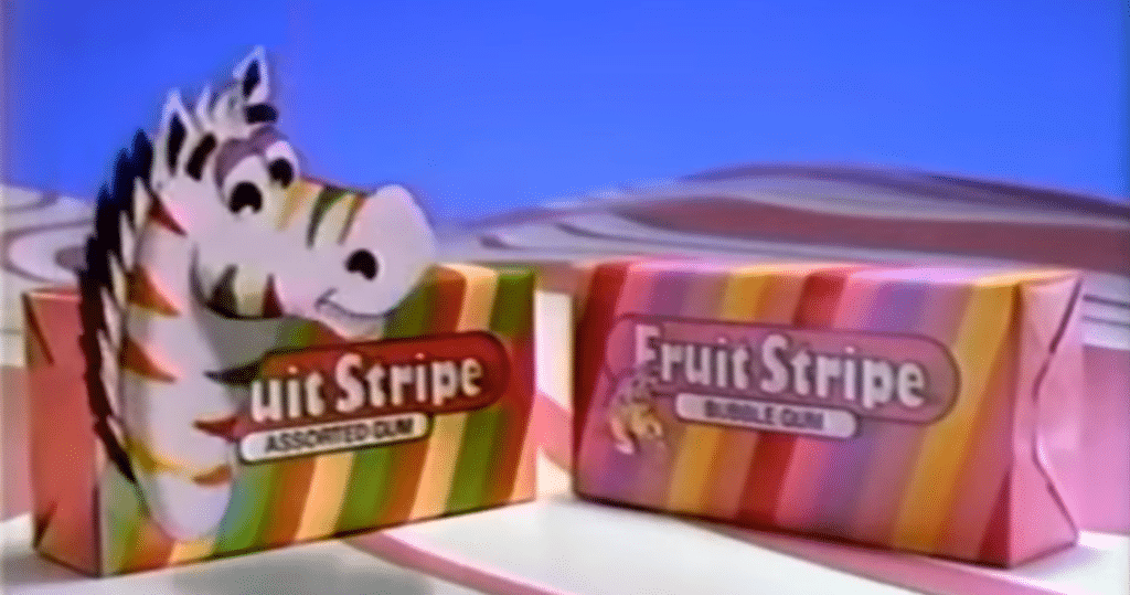 who makes zebra stripe gum