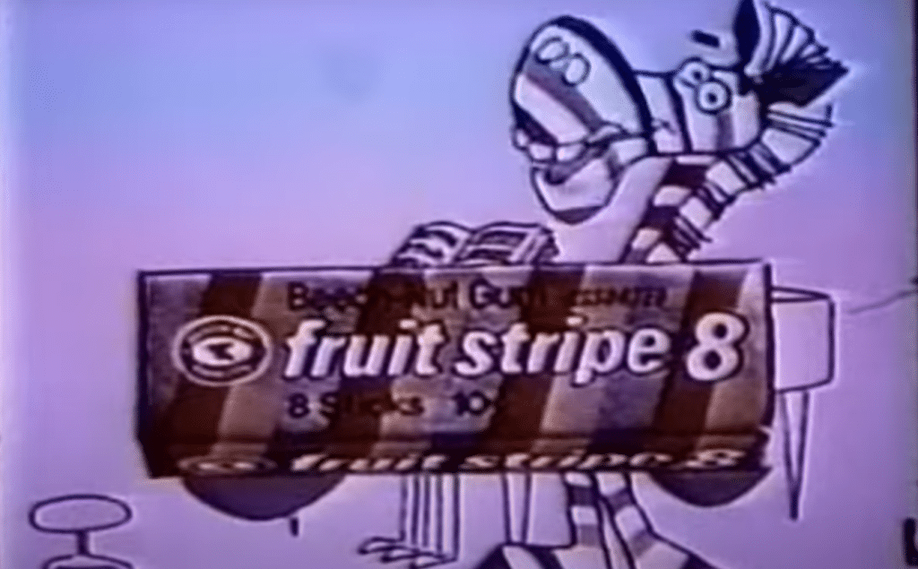 who made fruit stripe gum zebra