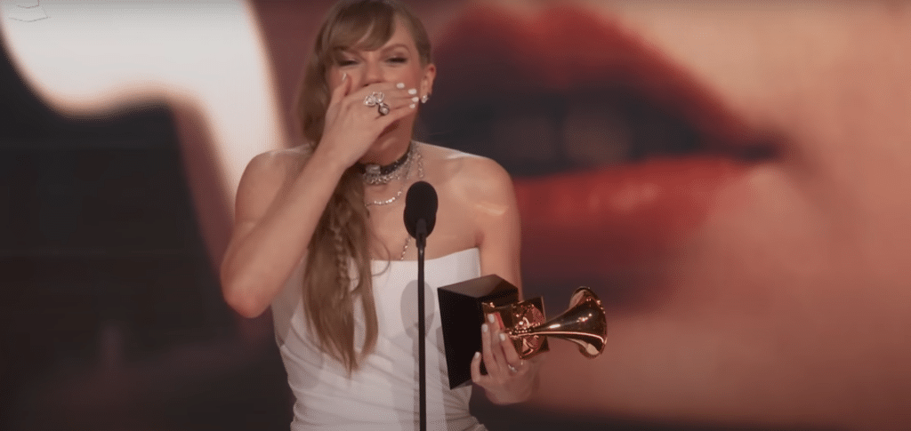 Taylor Swift at the Grammy Awards announced new album