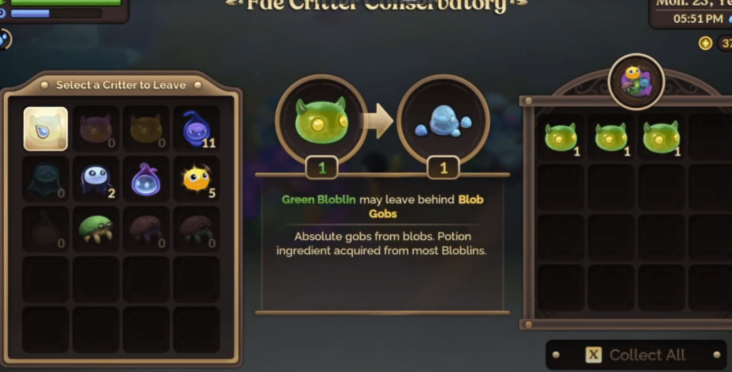 how to get blob gobs in fae farm