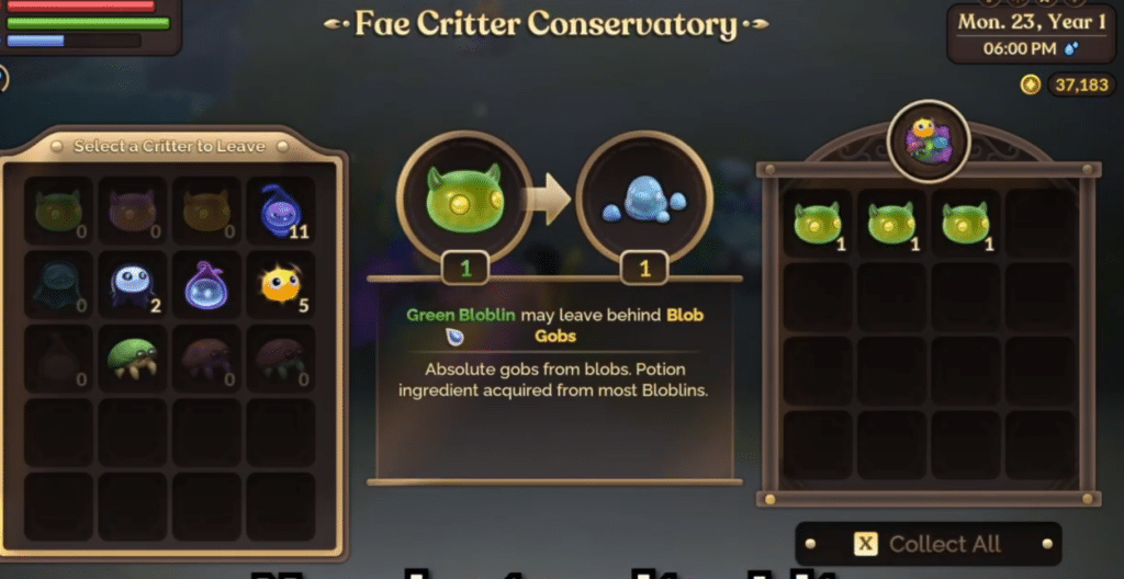 where to get blob gobs in fae farm