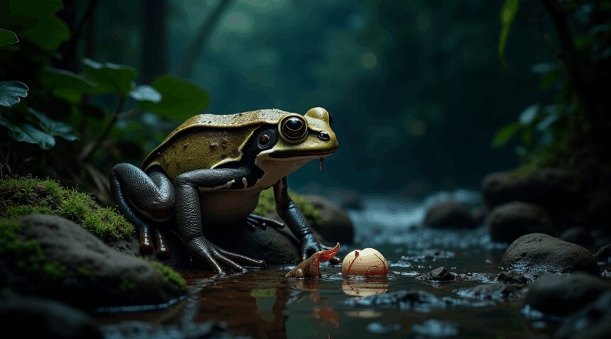 More about the rare hairy frog