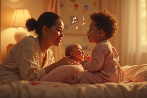 Studies showing that singing to babies can significantly improve their mood and well-being