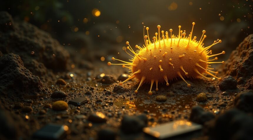Scientists find a rare bacterium that eats toxic metals and produces pure gold