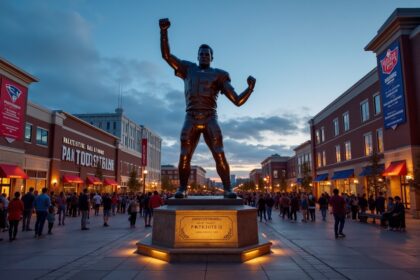 Tom Brady's statue has been unveiled outside the Gillette Stadium