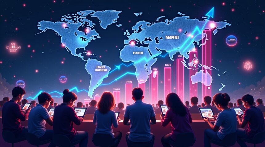 mobile gaming growth rate in 2025