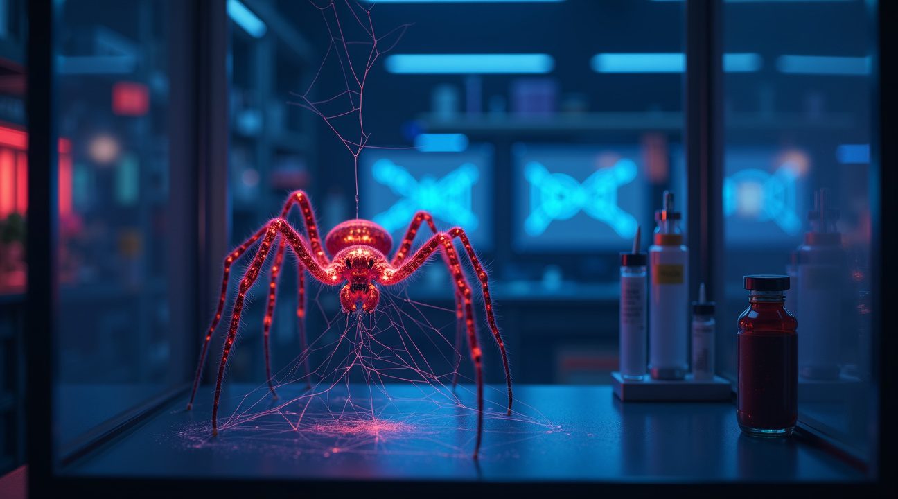 First Crispr-edited Spiders Spin Red Fluorescent Silk