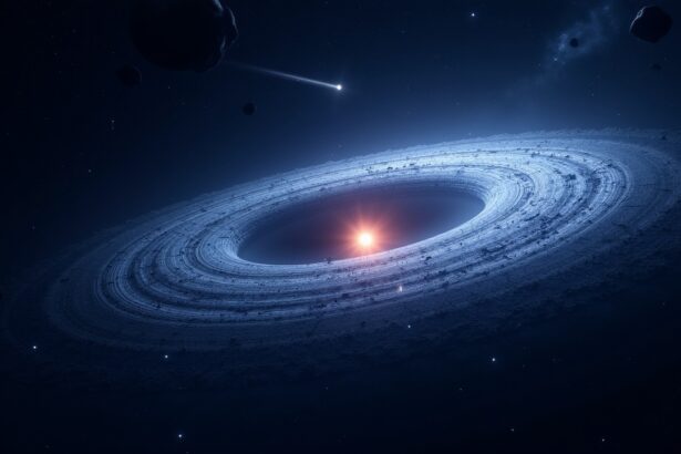 A massive celestial bubble of ice and dust surrounds our solar system, known as the oort cloud