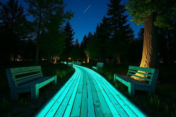 Glow in the dark wood has been developed by scientists using fungi, providing natural light for streets and parks