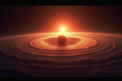 Newborn planet captured in the early stages after birth