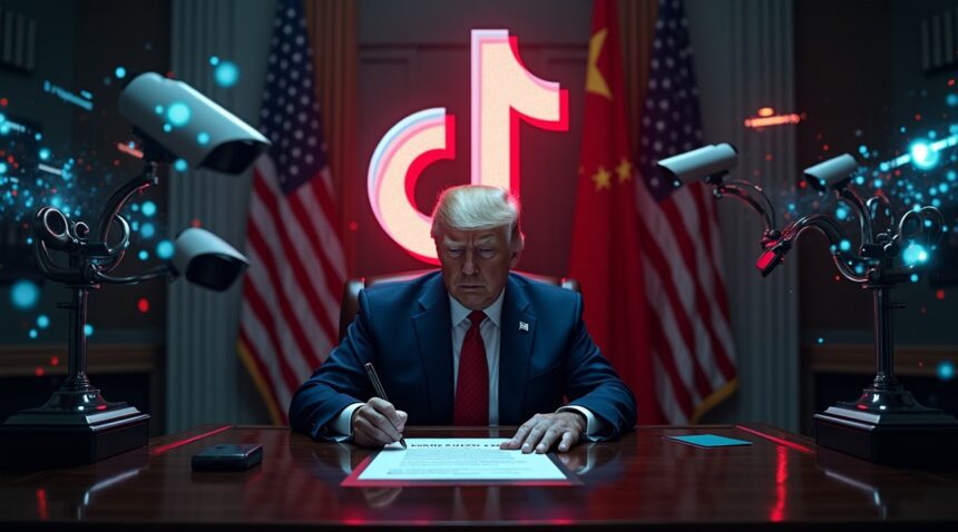 Trump signs executive order to transfer TikTok to US owners