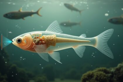A tiny fish called Danionella Cerebrum, about the size of a finernail, can produce sounds louder than an elephant