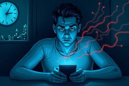 Constant doomscrolling disrupts the body's stress response and increases psychological strain