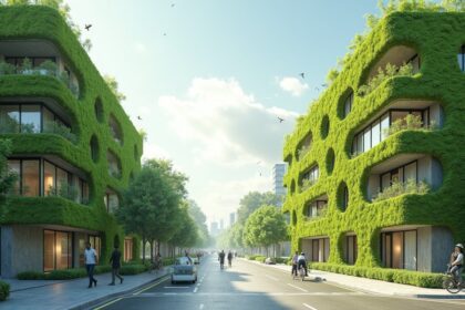 Dutch engineers created moss growing bricks than clean air, absorb carbon dioxide and cool buildings like living walls