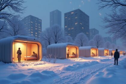 Japan builds solar heaters that store daytime heat and release it all night for the homeless