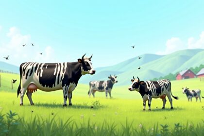 Japanese researchers discovered that painting cows with zebra-like stripes reduce biting flies by 50% and could help farmers rely less on insecticides