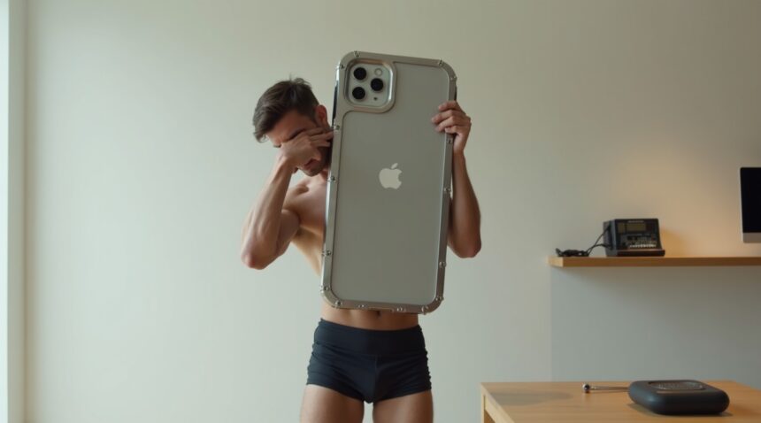 6 pound stainless steel iPhone case designed to stop smartphone addiction goes viral
