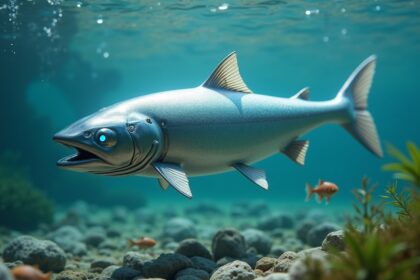 A student has designed an innovative solution to water pollution, a salmon-sized robotic fish named Gillbert