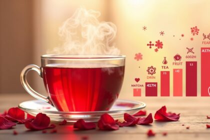 A study of 282 beverages revealed that hibiscus tea ranked highest in antioxidant content