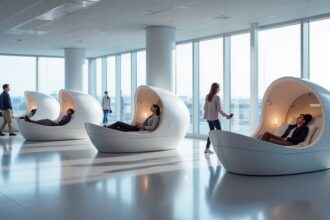 Finland mounts soundproof nap pods near transport hubs