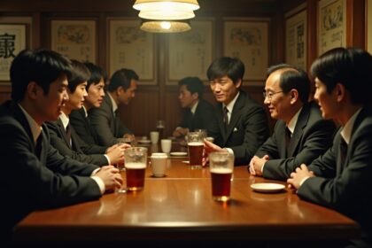 In Japan, drinking wih co workers is considered part of the job