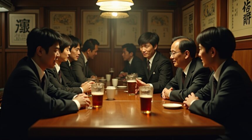 In Japan, drinking wih co workers is considered part of the job