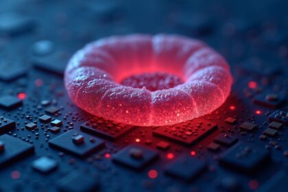 Taiwan manufactured computer chips so small that one million transistors fit on a single human blood cell surface