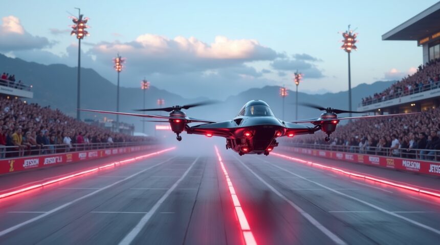 The first Jetson Air Games launched by Jetson showcased flying cars racing head-to-head in the air, marking a major milestone in personal aviation.